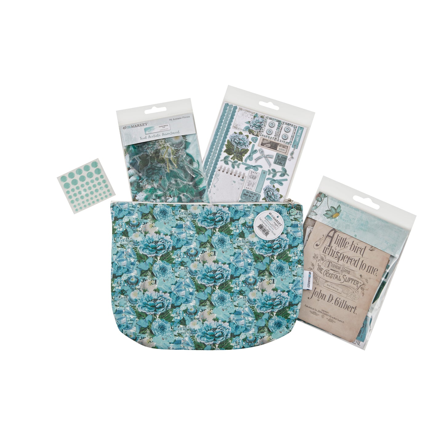49 & Market Color Swatch Teal Essentials Project Tote Bundle