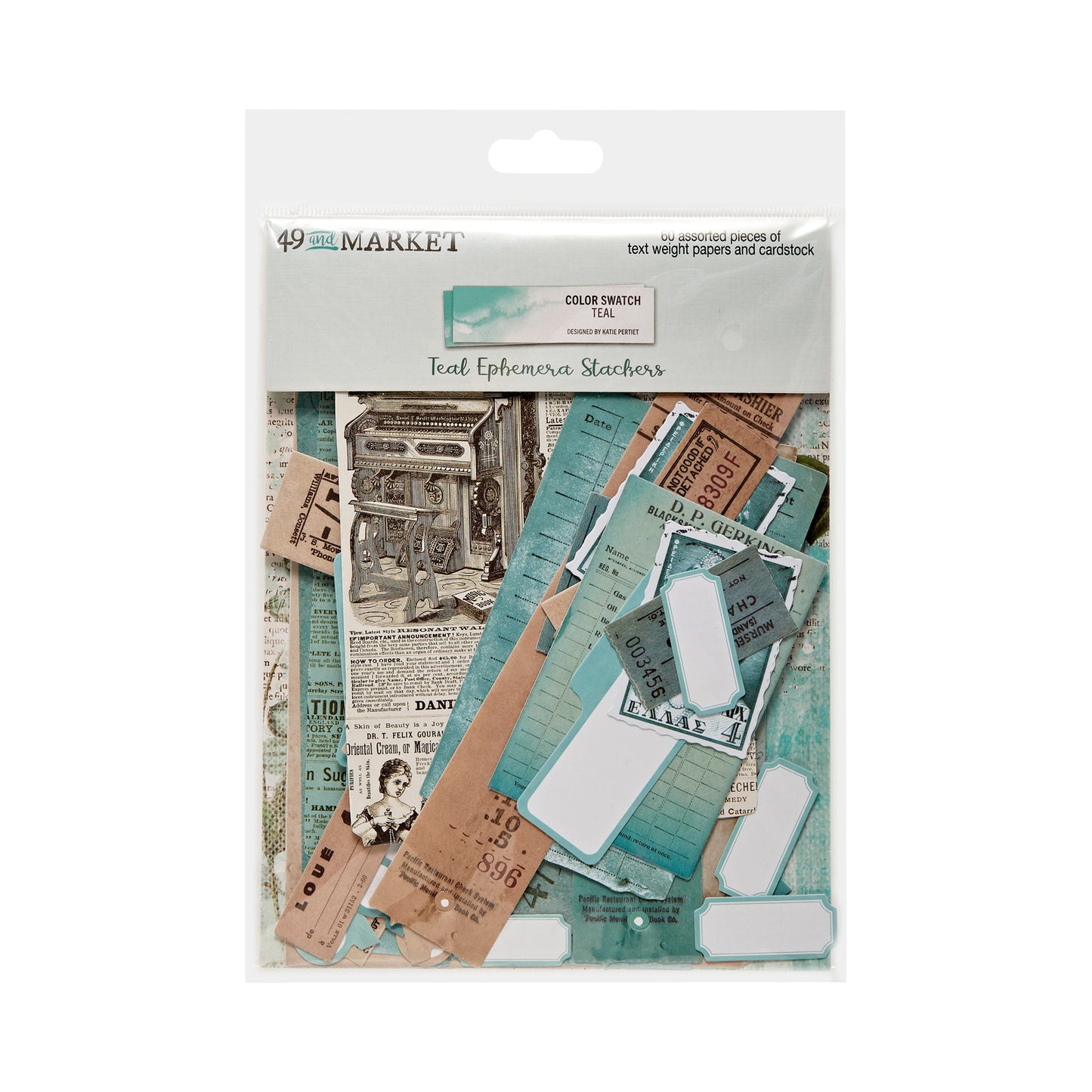 49 & Market Color Swatch Teal Essentials Project Tote Bundle