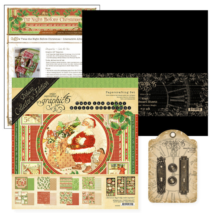Graphic 45 Twas the Night Before Christmas Interactive Album