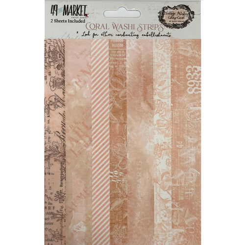 49 y Market Tiras Washi Coral Vintage Artistry