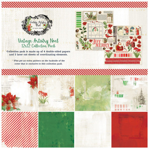 49 and Market Paquete de colección Vintage Artistry Noel de 12 x 12
