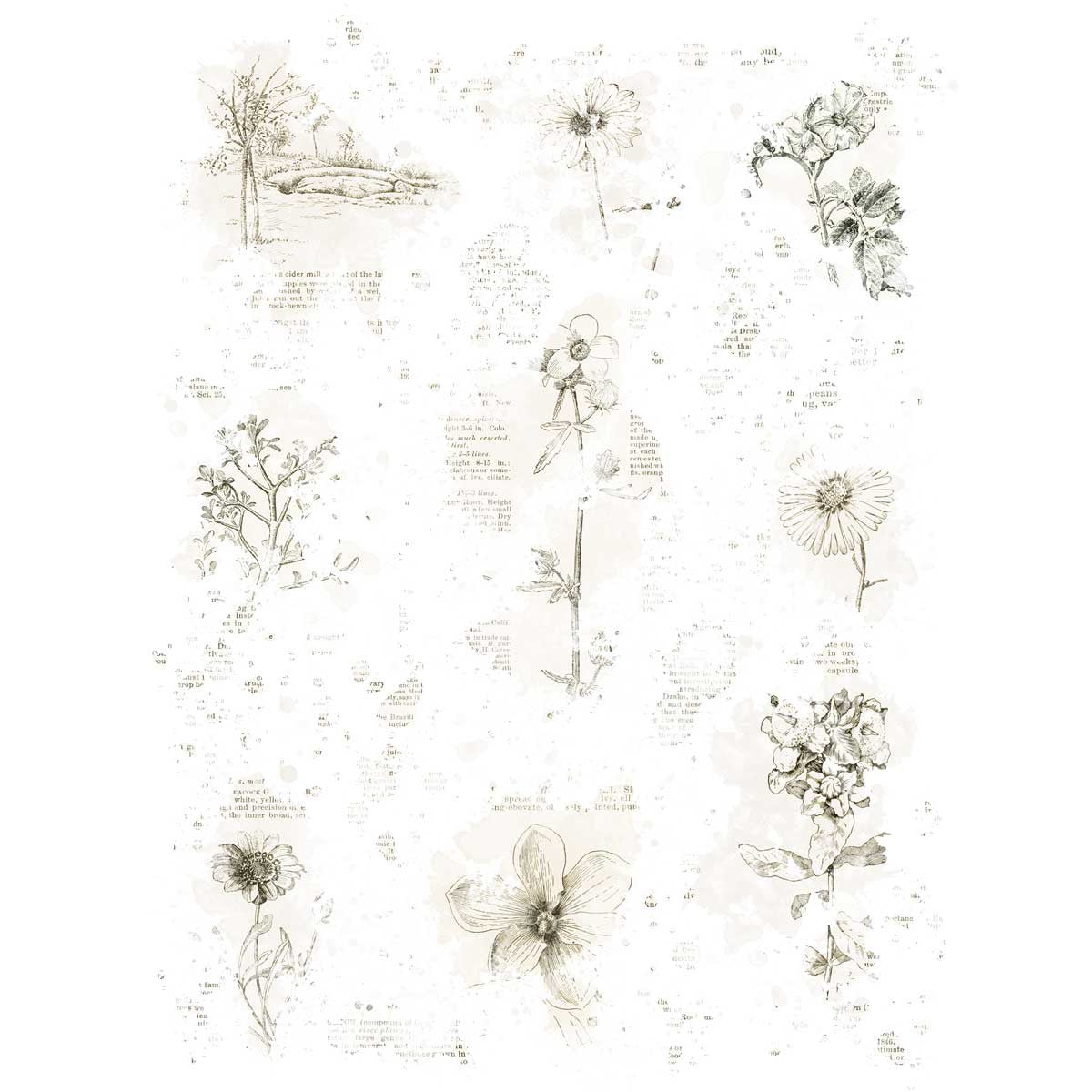49 and Market - Vintage Bits Collection - 6 x 8 Rub-On Transfers - Essential Blendables 2