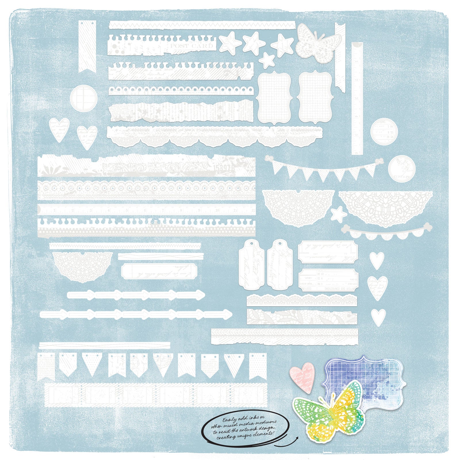 49 & Market Irresistible Die-cut Borders by Vicki Boutin