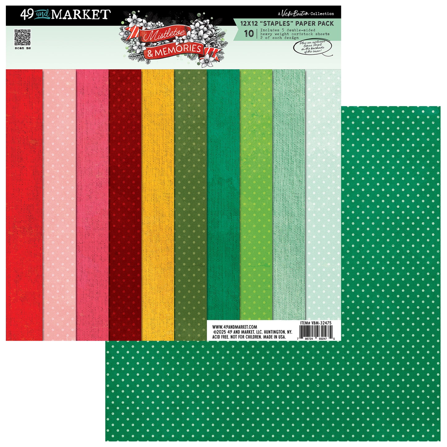 49 & Market Mistletoe and Memories 12x12 Staples Collection Pack