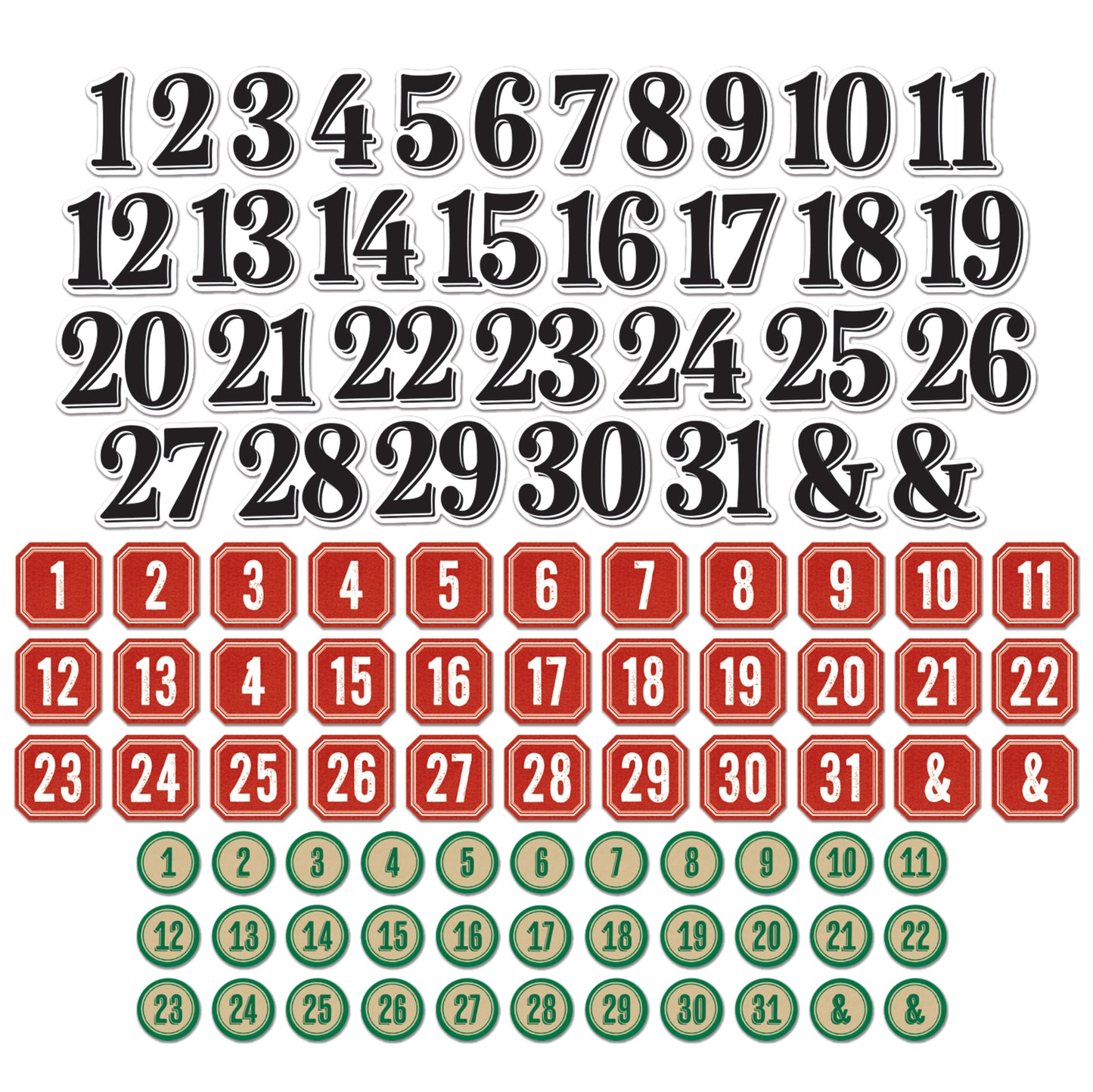 49 & Market Mistletoe and Memories Chipboard Bits