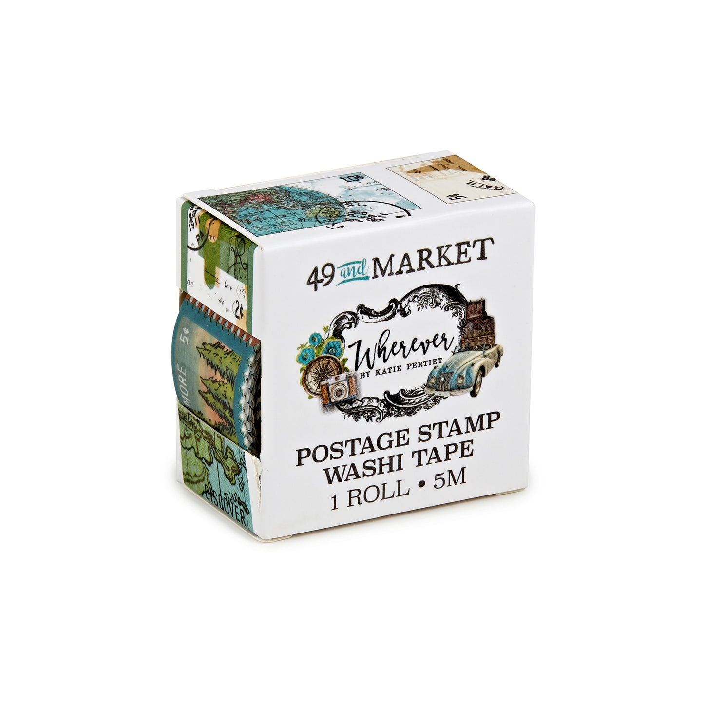 49 & Market Wherever Postage Washi Roll