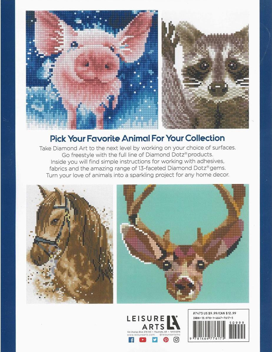 Cuadros de pintura de animales con arte de diamantes y libro de ideas