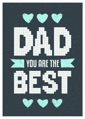 Diamond Dotz Best Dad Greeting Card