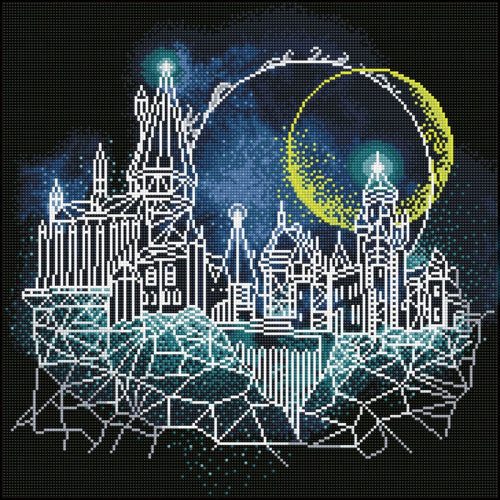 Camelot Diamond Dotz Harry Potter Luna sobre Hogwarts