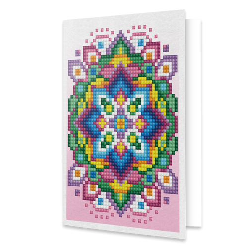 Estrella Rosa Diamond Dotz Tarjetas de felicitación