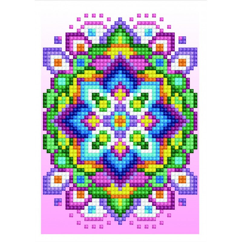 Estrella Rosa Diamond Dotz Tarjetas de felicitación