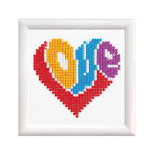 Diamond Dotz con amor enmarcado