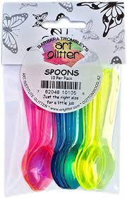 Art Glitterlepels, 10 stuks