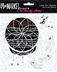49 and Market Wild & Free White Archival Chipboard
