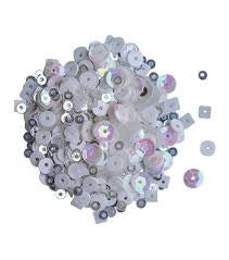 Dress My Craft Lentejuelas Sunshine Blancas