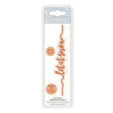 Tonic Studios Sentiment Strips Let it Snow Die Set
