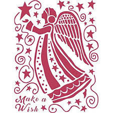 Stamperia Stencil D Make a Wish Angel