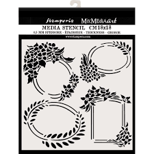 Stamperia Thick Stencil Hortensia Frames