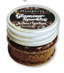 Stamperia Glamour Sparkles ámbar quemado
