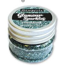 Stamperia Glamour Sparkles Turquesa