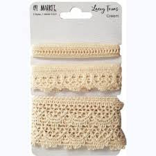 49 and Market Lacey Trim Cream
