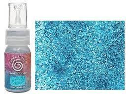 Creatieve uitingen Kosmische glans Pixie schittert voorbij blauw