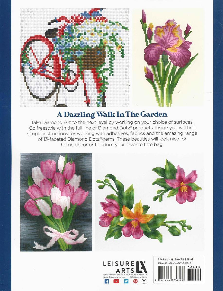 Cuadros de pintura de flores y arte con diamantes y libro de ideas