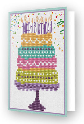 Tarjeta de felicitación de feliz cumpleaños de Diamond Dotz