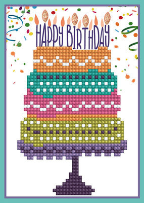Tarjeta de felicitación de feliz cumpleaños de Diamond Dotz