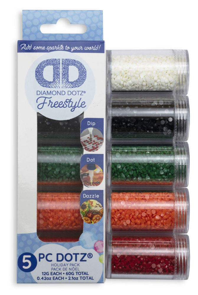 Diamond Dotz Freestyle Sampler Pack 5 Piece Holiday