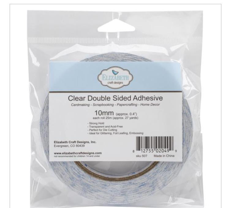 Elizabeth Craft Clear Double Sided Adhesive Tape 10mm