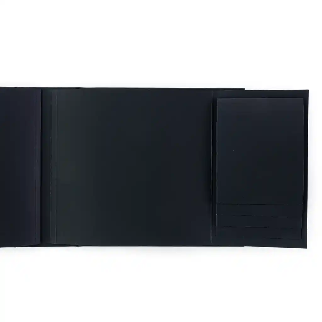 49 & Market Foundations Essential Square Album - Black (w/pages)
