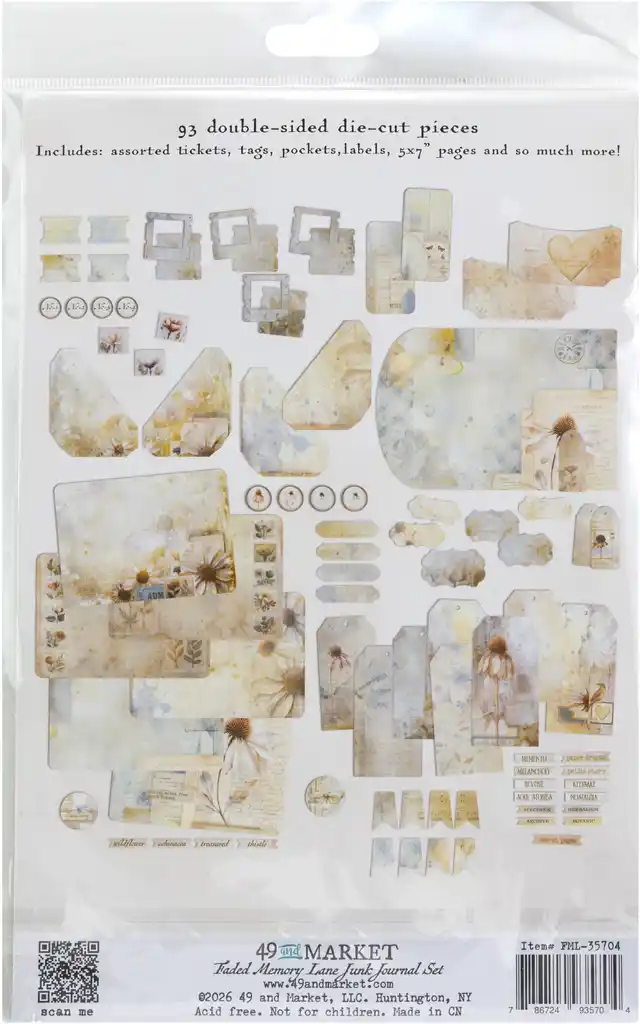 49 & Market Faded Memory Lane Junk Journal Set