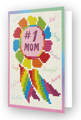 Diamond Dotz # 1 mamá Tarjetas de felicitación