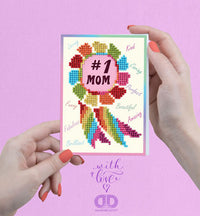 Diamond Dotz #1 Mom Greeting Card