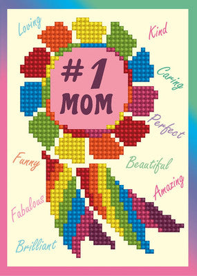 Diamond Dotz #1 Mom Greeting Card