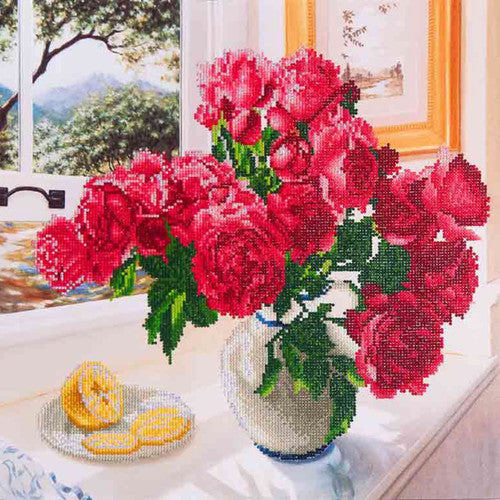 Diamond Dotz Roses By The Window