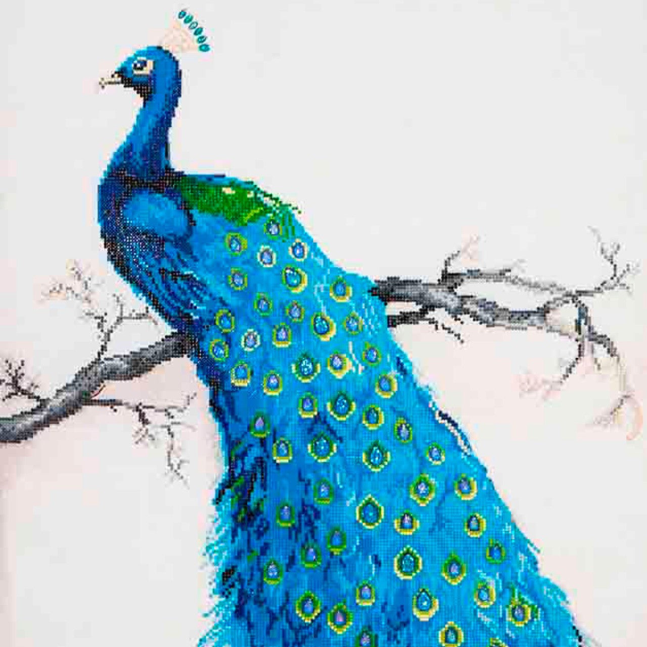 Diamond Dotz Blue Peacock