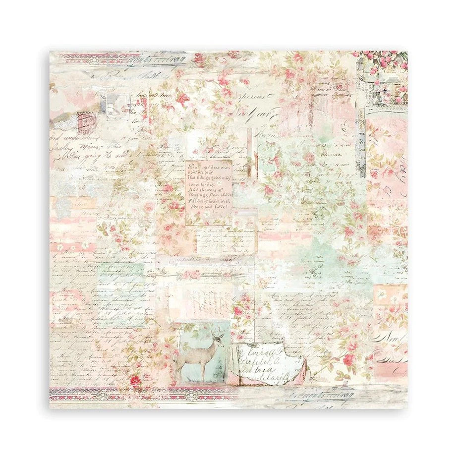 Stamperia Sweet Winter Achtergrond Dubbelzijdig Papierpakket 12" x 12"