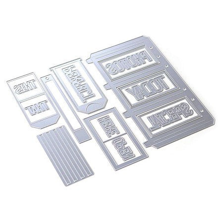 Elizabeth Craft Planner Essentials Juego de troqueles con 31 bolsillos deslizantes