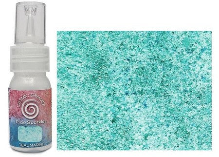 Creative Expressions Cosmic Shimmer Pixie Sparkles Teal Marine