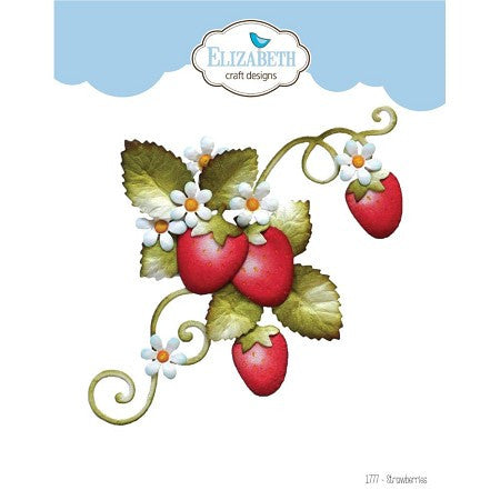 Elizabeth Craft Metalen Die Aardbeien