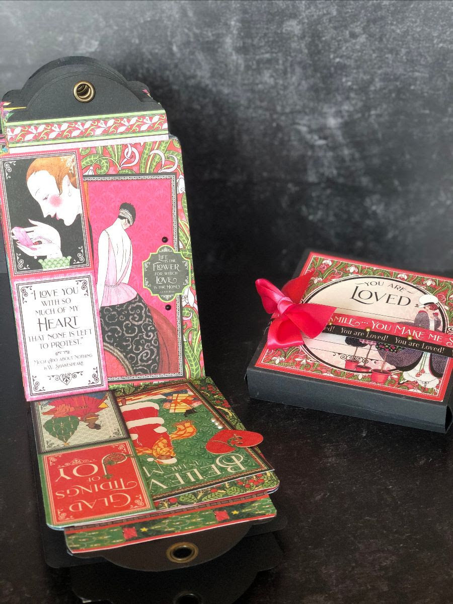 Graphic 45 2020 Deel 2 Fashion Forward Kalender Tag Album Maandelijkse Kit