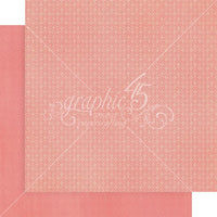 Graphic 45 Blossom 12” x 12”  Patterns and Solids Paper Pad