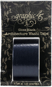 Grafisch 45 Staples Architecture Washi Tape Glanzend Zwart
