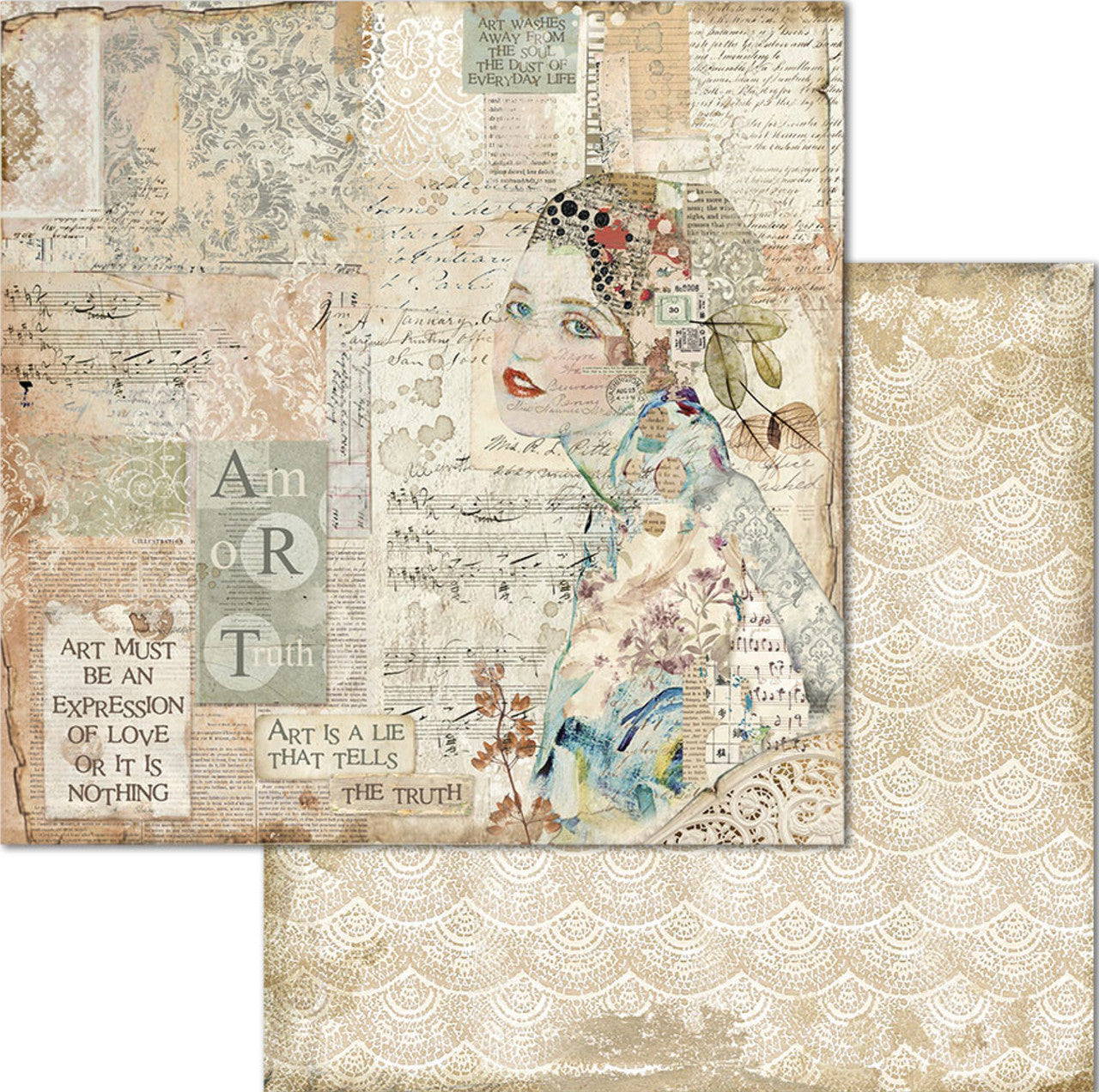 Stamperia Imagine Paper Pack 12” x 12”