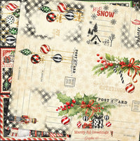 Graphic 45 Merry-ful Greetings 8” x 8” Collection Pack