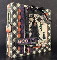 Graphic 45 Check Binder Album with Interactive Pages — Black