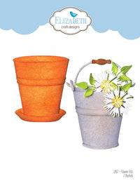 Elizabeth Craft Designs Flower Pot / Bucket Die Set
