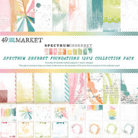 49 & Market Spectrum Sherbet - 12” x 12” Sherbet Foundations Pack
